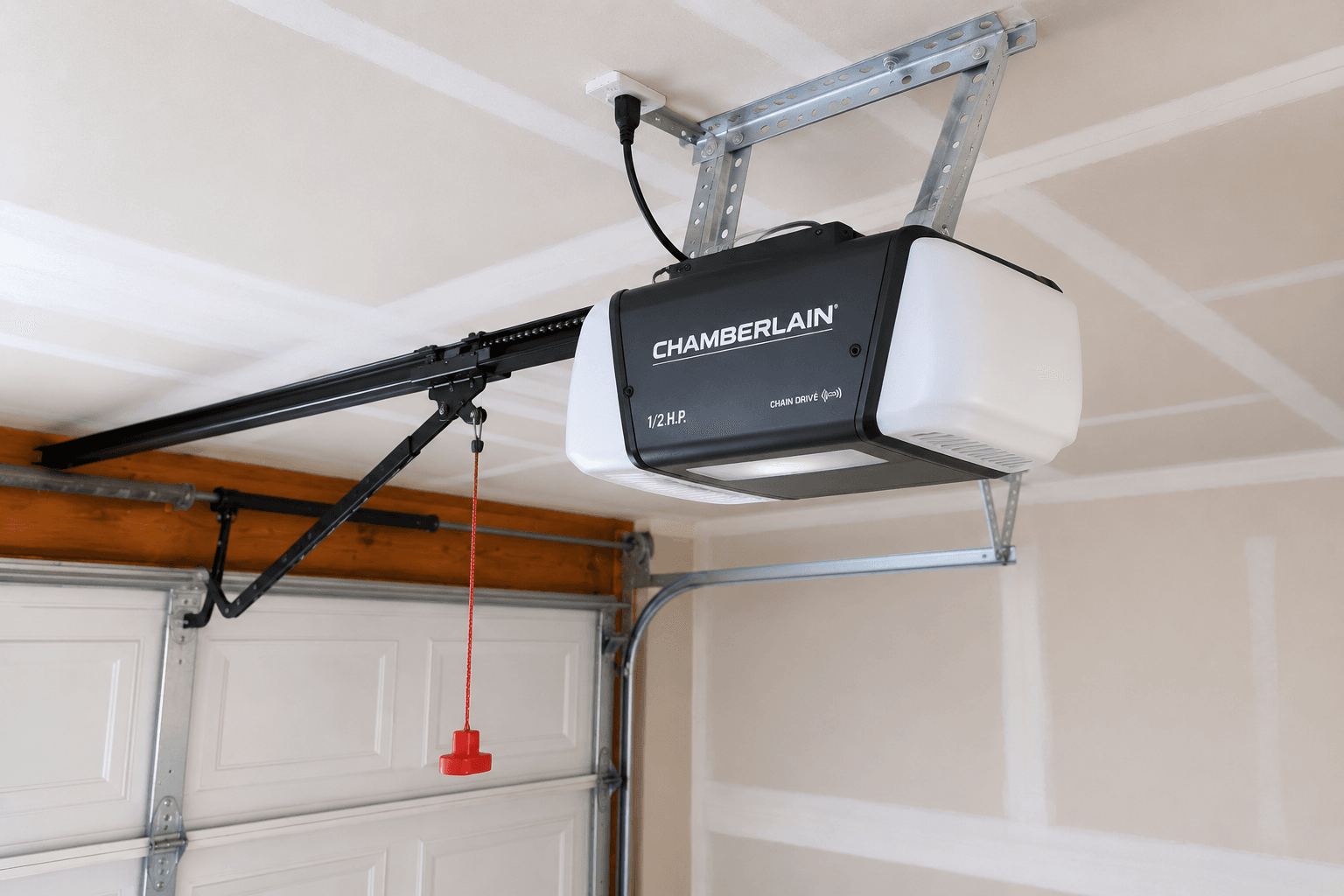 After garage door opener replacement featuring a new residential opener with quiet, reliable operation near Valley Avenue